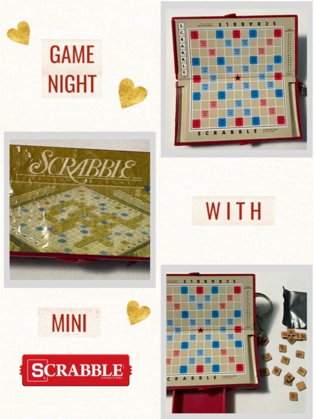 1999 Hasbro Mini Scrabble Key Chain
